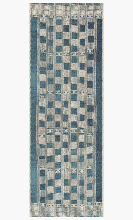 Loloi Mika MIK-08 Blue/Ivory Area Rug - Carpet & Tile Mart