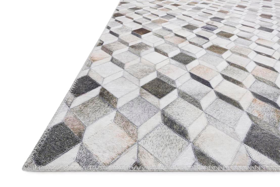 Loloi II Maddox MAD-02 Grey/Mocha Area Rug Angle