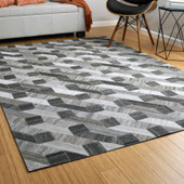 Kaleen Chaps CHP02-38 Charcoal Area Rug Room Scene Kaleen Chaps CHP02-38 Charcoal Area Rug Room Scene