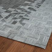 Kaleen Chaps CHP04-75 Grey Area Rug Corner Kaleen Chaps CHP04-75 Grey Area Rug Corner