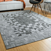 Kaleen Chaps CHP04-75 Grey Area Rug Room Scene Kaleen Chaps CHP04-75 Grey Area Rug Room Scene