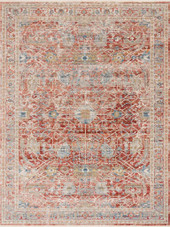 Loloi Claire CLE-01 Red/Ivory Area Rug Loloi Claire CLE-01 Red/Ivory Area Rug