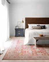 Loloi Claire CLE-01 Red/Ivory Area Rug Room Scene Loloi Claire CLE-01 Red/Ivory Area Rug Room Scene