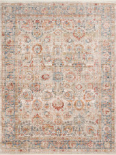 Loloi Claire CLE-02 Ivory/Ocean Area Rug Loloi Claire CLE-02 Ivory/Ocean Area Rug