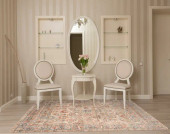 Loloi Claire CLE-02 Ivory/Ocean Area Rug Room Scene Loloi Claire CLE-02 Ivory/Ocean Area Rug Room Scene