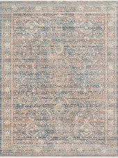 Loloi Claire CLE-06 Blue/Sunset Area Rug Loloi Claire CLE-06 Blue/Sunset Area Rug
