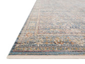 Loloi Claire CLE-06 Blue/Sunset Area Rug Angle Loloi Claire CLE-06 Blue/Sunset Area Rug Angle