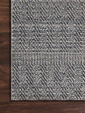 Loloi Cole COL-02 Denim/Grey Area Rug Corner Loloi Cole COL-02 Denim/Grey Area Rug Corner