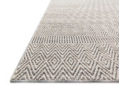 Loloi Cole COL-02 Grey/Bone Area Rug Angle