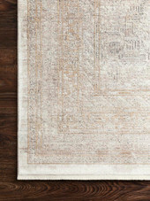 Loloi Gemma GEM-01 Sand/Ivory Area Rug Corner Loloi Gemma GEM-01 Sand/Ivory Area Rug Corner