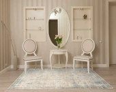 Loloi Gemma GEM-02 Sky/Ivory Area Rug Room Scene Loloi Gemma GEM-02 Sky/Ivory Area Rug Room Scene