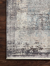Loloi Gemma GEM-04 Charcoal/Multi Area Rug Corner Loloi Gemma GEM-04 Charcoal/Multi Area Rug Corner