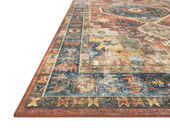 Loloi II Skye SKY-11 Rust/Blue Area Rug Angle