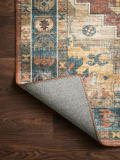 Loloi II Skye SKY-11 Rust/Blue Area Rug Backing