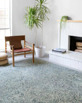 Loloi II Ziva ZV-04 Denim Area Rug Room Scene Loloi II Ziva ZV-04 Denim Area Rug Room Scene