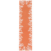 Liora Manne Capri 1620-17 Coral Border Coral Runner Area Rug Liora Manne Capri 1620-17 Coral Border Coral Runner Area Rug