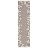 Liora Manne Capri 1620-47 Coral Border Silver Runner Area Rug