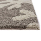 Liora Manne Capri 1620-47 Coral Border Silver Area Rug Pile