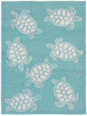 Liora Manne Capri 1634-04 Turtle Aqua Area Rug Liora Manne Capri 1634-04 Turtle Aqua Area Rug