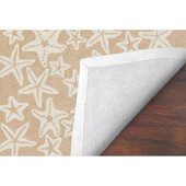 Liora Manne Capri 1667-12 Starfish Neutral Area Rug Backing
