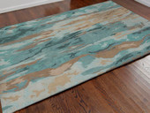 Liora Manne Corsica 9144-06 Waterfall Patina Area Rug Room Scene Liora Manne Corsica 9144-06 Waterfall Patina Area Rug Room Scene