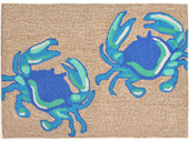 Liora Manne Frontporch 1404-03 Crabs Blue Area Rug Liora Manne Frontporch 1404-03 Crabs Blue Area Rug