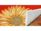 Liora Manne Frontporch 1417-24 Sunflower Red Area Rug Backing Liora Manne Frontporch 1417-24 Sunflower Red Area Rug Backing