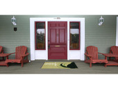 Liora Manne Frontporch 1429-06 Woof Green Area Rug Room Scene Liora Manne Frontporch 1429-06 Woof Green Area Rug Room Scene