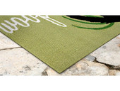Liora Manne Frontporch 1429-06 Woof Green Area Rug Corner Liora Manne Frontporch 1429-06 Woof Green Area Rug Corner