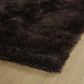 Posh Shag PSH01-40 Chocolate Area Rug Corner Posh Shag PSH01-40 Chocolate Area Rug Corner