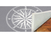 Liora Manne Frontporch 1447-47 Compass Grey Area Rug Backing
