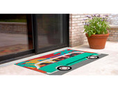 Liora Manne Frontporch 1475-04 Beach Trip Turquoise Area Rug Room Scene Liora Manne Frontporch 1475-04 Beach Trip Turquoise Area Rug Room Scene
