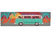 Liora Manne Frontporch 1475-04 Beach Trip Turquoise Runner Area Rug Liora Manne Frontporch 1475-04 Beach Trip Turquoise Runner Area Rug
