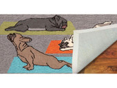 Liora Manne Frontporch 1488-47 Yoga Dogs Heather Area Rug Backing Liora Manne Frontporch 1488-47 Yoga Dogs Heather Area Rug Backing