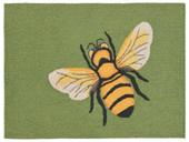 Liora Manne Frontporch 1505-06 Bee Green Area Rug Liora Manne Frontporch 1505-06 Bee Green Area Rug