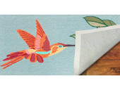 Liora Manne Frontporch 1527-03 Hummingbird Sky Area Rug Backing Liora Manne Frontporch 1527-03 Hummingbird Sky Area Rug Backing