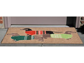 Liora Manne Frontporch 1566-12 Holiday Hounds Neutral Area Rug Room Scene Liora Manne Frontporch 1566-12 Holiday Hounds Neutral Area Rug Room Scene