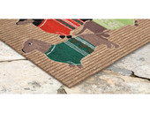 Liora Manne Frontporch 1566-12 Holiday Hounds Neutral Area Rug Corner Liora Manne Frontporch 1566-12 Holiday Hounds Neutral Area Rug Corner