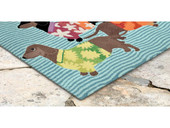 Liora Manne Frontporch 1583-44 Tropical Hounds Multi Area Rug Corner Liora Manne Frontporch 1583-44 Tropical Hounds Multi Area Rug Corner