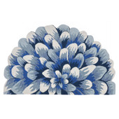 Liora Manne Frontporch 1828-03 Mum Blue Area Rug Liora Manne Frontporch 1828-03 Mum Blue Area Rug