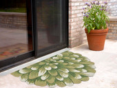 Liora Manne Frontporch 1828-06 Mum Green Area Rug Room Scene Liora Manne Frontporch 1828-06 Mum Green Area Rug Room Scene