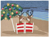 Liora Manne Frontporch 1854-44 Coastal Christmas Multi Area Rug Liora Manne Frontporch 1854-44 Coastal Christmas Multi Area Rug