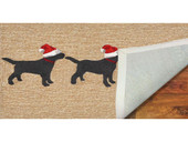 Liora Manne Frontporch 1857-12 3 Dogs Christmas Neutral Area Rug Backing Liora Manne Frontporch 1857-12 3 Dogs Christmas Neutral Area Rug Backing