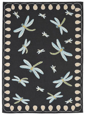 Liora Manne Frontporch 2048-47 Dragonfly Midnight Area Rug Liora Manne Frontporch 2048-47 Dragonfly Midnight Area Rug