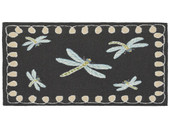 Liora Manne Frontporch 2048-47 Dragonfly Midnight Area Rug Corner Liora Manne Frontporch 2048-47 Dragonfly Midnight Area Rug Corner