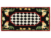 Liora Manne Frontporch 2408-48 Rooster Black Scatter Area Rug Liora Manne Frontporch 2408-48 Rooster Black Scatter Area Rug
