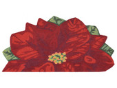 Liora Manne Frontporch 2411-24 Poinsettia Red Area Rug Liora Manne Frontporch 2411-24 Poinsettia Red Area Rug