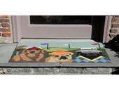 Liora Manne Frontporch 2418-44 Putts & Mutts Multi Area Rug Room Scene Liora Manne Frontporch 2418-44 Putts & Mutts Multi Area Rug Room Scene