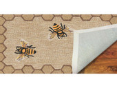 Liora Manne Frontporch 2432-12 Honeycomb Bee Natural Area Rug Backing Liora Manne Frontporch 2432-12 Honeycomb Bee Natural Area Rug Backing