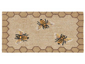 Liora Manne Frontporch 2432-12 Honeycomb Bee Natural Scatter Area Rug Liora Manne Frontporch 2432-12 Honeycomb Bee Natural Scatter Area Rug